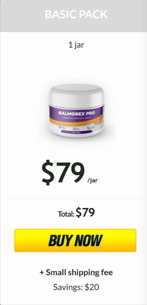 Balmorex Pro one bottle